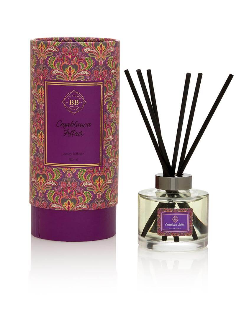 Casablanca Affair Reed Diffuser with woody & masculine spicy fragrance