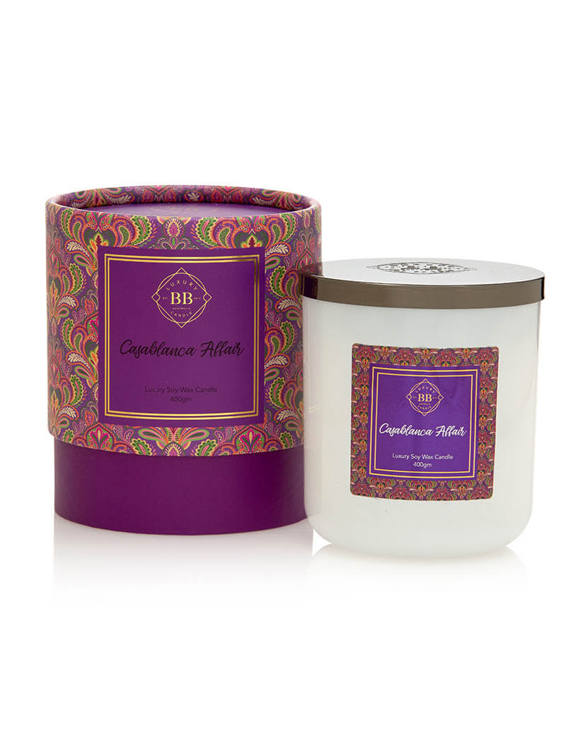 Casablanca Affair triple scented candle hand-poured in Australia