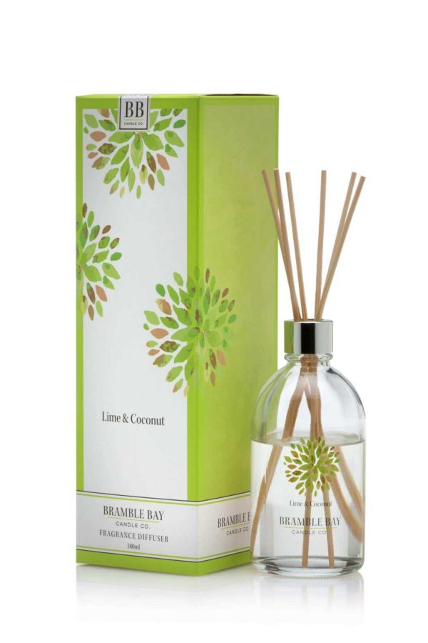 Lime & Coconut - 180 ml Australian made reed diffuser