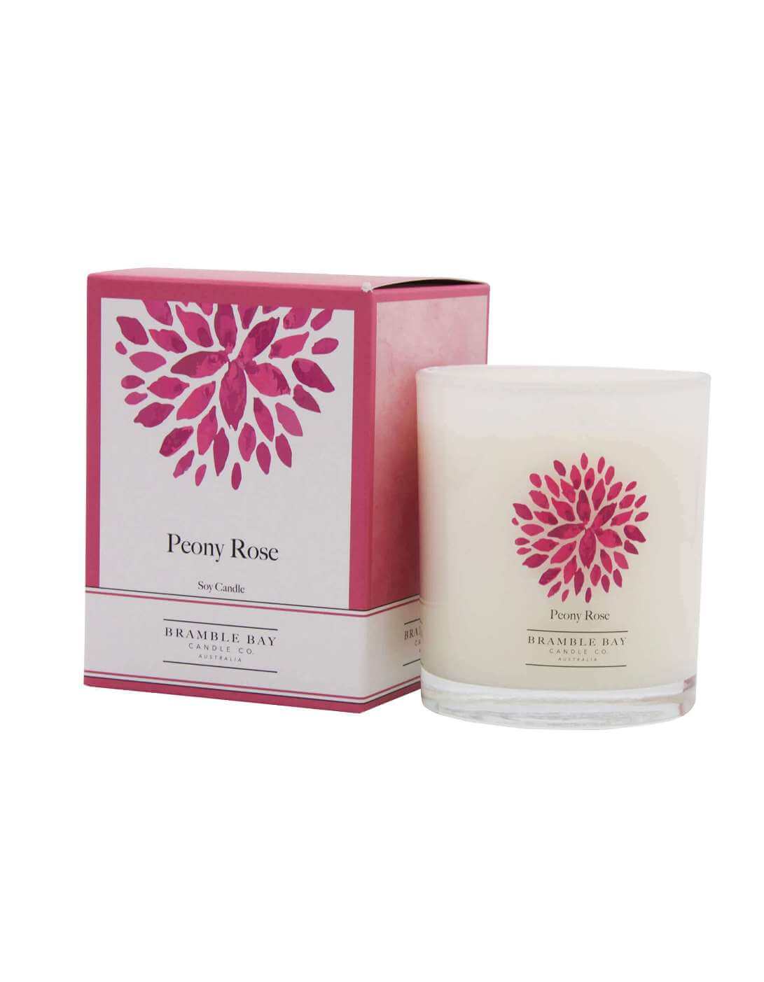 Peony Rose - triple scented candle, hand poured in Australia